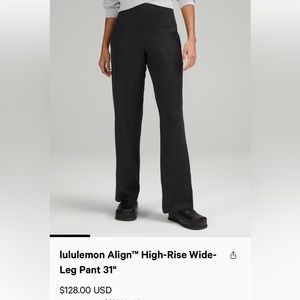 lululemon Align™ High-Rise Wide-Leg Pant 31"